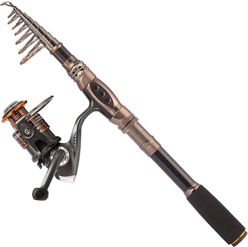 PLUSINNO Telescopic Fishing Rod and Reel Combo